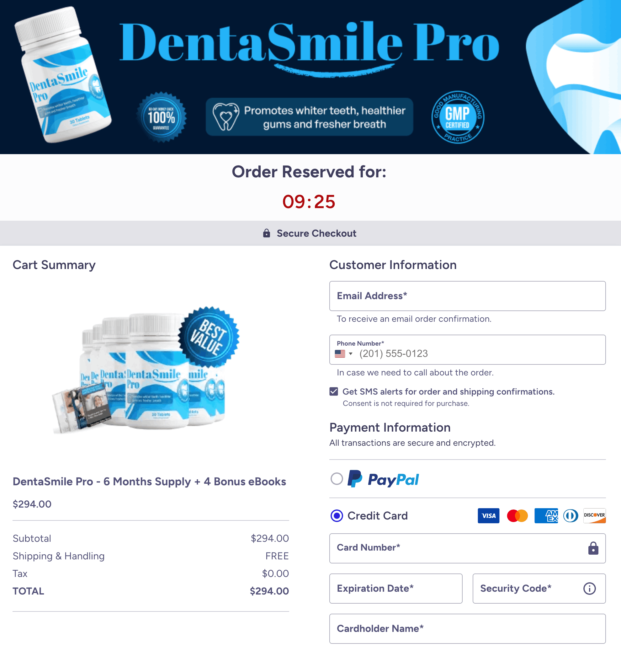 dentasmile-pro-official-order-page